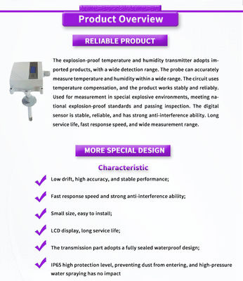 Customizable UNIVO High Precision Wall Mounted Humidity Temperature Sensor Transmitter