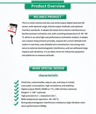 Universal Industrial Inclination Sensor with High Precision and Customized ODM Support