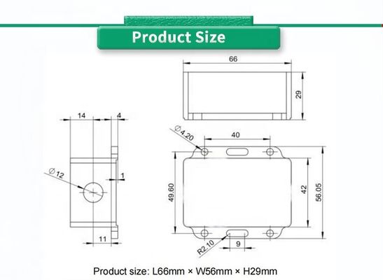X-Y Measurement Axis High Precision Inclination Sensor UNIVO UBIS-826Y for Industrial