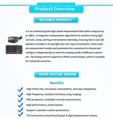 UNIVO UBJG-04Y 180m Rangefinder with Digital Display Instrument and UART Function