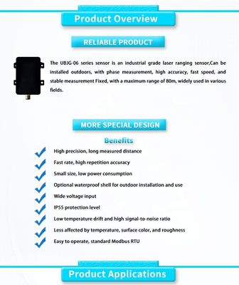 Single Point Laser Distance Measurement Sensor for Industrial Control 0.05-80m Range