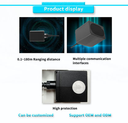 LiDAR Position Sensor with Digital Display and Multiple Interfaces UART CAN RS485 232