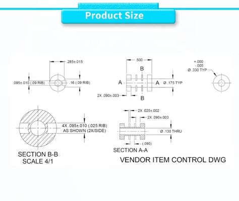 304/316 Mode UNIVO UM-375-025Y LVDT for Precise Positioning 0.63mm Range 0.375 Inch Diameter