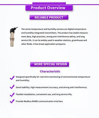 ODM Supported UNIVO UBPT100Y High Precision Digital Humidity and Temperature Sensor
