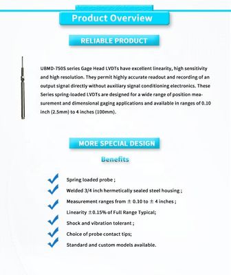 OEM Supported UNIVO UBMD-750SY Measurement Corner Position Transmitter with LVDT Sensors