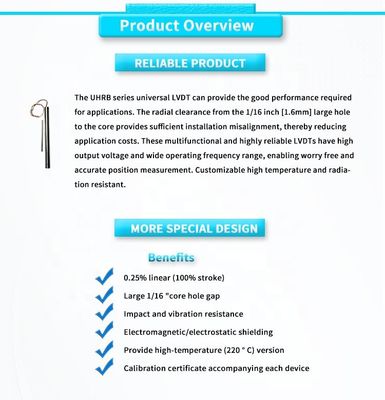3Vrms Power Supply UNIVO UHRBY Distance Measuring Sensor for Linear Displacement