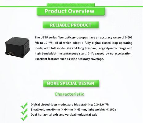 UNIVO UBTPD300Y Navigation Inertial Navigation System with Power Supply Range of -5- 5V