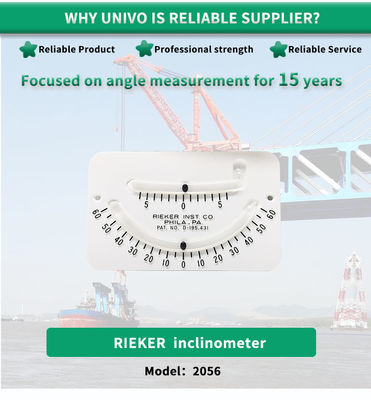 Rieker 2056Y Inclinometer 100% Polycarbonate Case and Glass Tube for Precise Readings