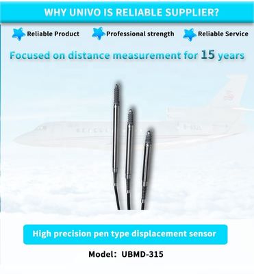 High Precision 24VDC 3Vrms Power LVDT for Linear Displacement Sensors UBMD-315Y UNIVO
