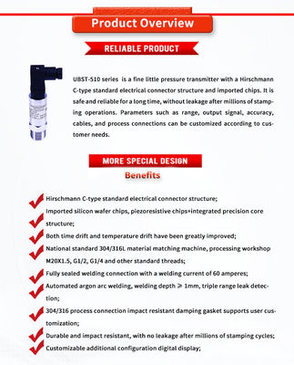Versatile UNIVO Fine Hirschmann C-type Electrical Connector for Liquid Level Sensors