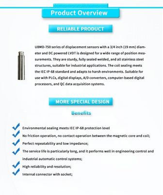 UNIVO LVDT High precision universal nuclear power industry linear displacement sensor
