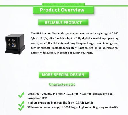 18W UNIVO UBTU700Y Inertial Unit Sensors Navigation System with Fibre Optic Gyroscope