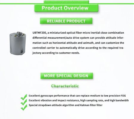 200 Baud Rate Output Form UNIVO UBTMF200Y Fiber Optic Micro Inertial Measurement System