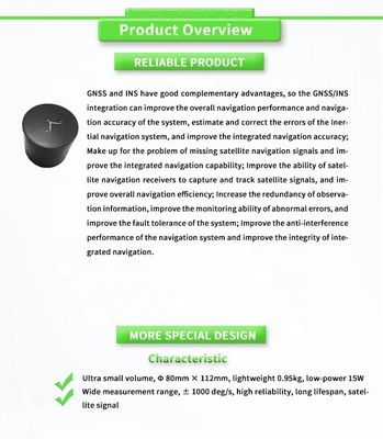 Long Lifespan Satellite Signal UNIVO UBTS300Y Integrated Inertial Navigation System