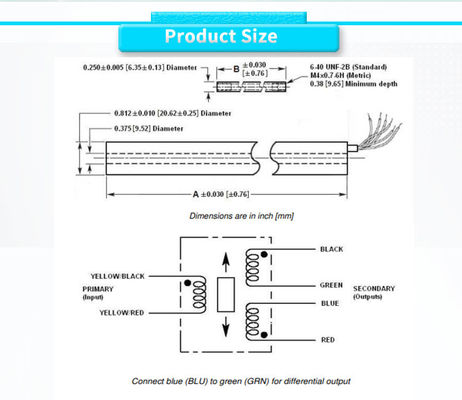 Automation UNIVO UHRB1000Y Linear Displacement Sensor 3Vrms Power Supply ODM Customized