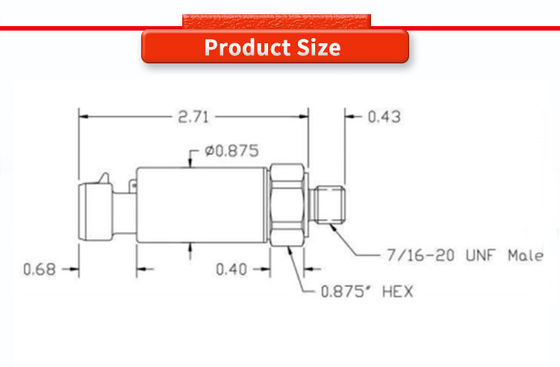 Customizable UNIVO Pressure Sensor for Liquids and Gases 0.5-4.5V Output -1-2Bar Range