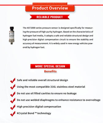 Customizable UNIVO Pressure Sensor for Liquids and Gases 0.5-4.5V Output -1-2Bar Range