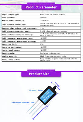Accurate Soil Humidity Temperature And Moisture Conductivity Sensor For Smart Farming