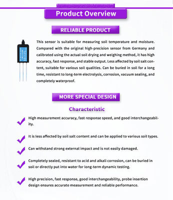 Accurate Soil Humidity Temperature And Moisture Conductivity Sensor For Smart Farming