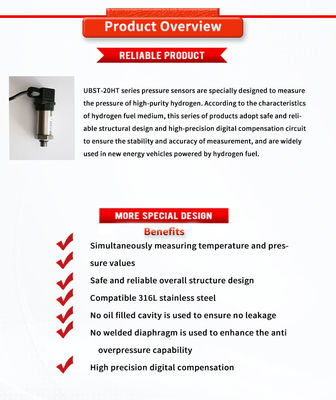 Energy Hydrogen System Pressure Sensor UNIVO UBST-20HTY with and Customizable Design
