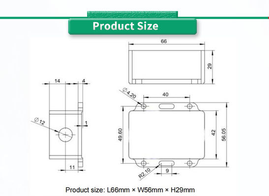 Customized Support UNIVO UBIS-826 Analog Digital Inclinometer for Angle Measurement