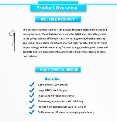 High Precision UNIVO UHRBY LVDT Sensor for Linear Position Measurement in Automation