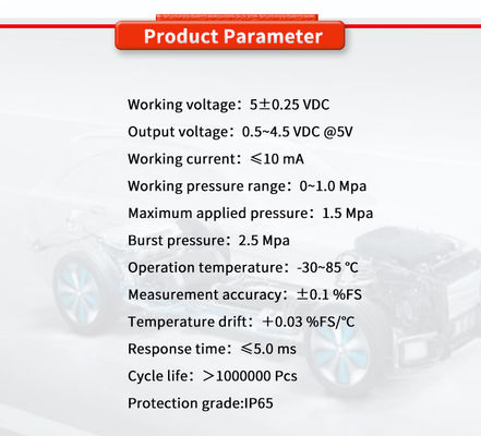 24V 5VDC Pressure Sensor for Precise Liquid Level Measurement in Tanks and Containers