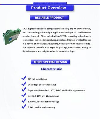 UNIVO ULVC1000Y LVDT RVDT Half Bridge Differential Transmitter Signal Conversion Rail Displacement Sensor Signal Conditioner