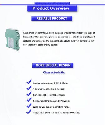 Industrial Grade UNIVO UBTM300Y Signal Amplifier and Conditioner for Weighing Sensors