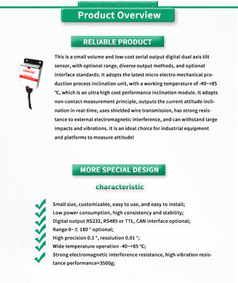Accurate Inclination Measurement with UNIVO UBIS-326Y Analog Angle Measurement Sensor