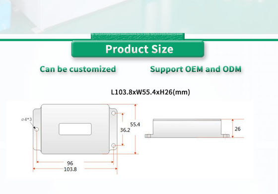 UNIVO UBIS-526Y RS232/RS485/TTL Digital Inclinometer Sensor for Precise Measurement