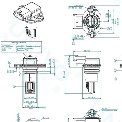 TE HTD2800Y Combination Sensor Module for Measuring Humidity and Pressure Temperature