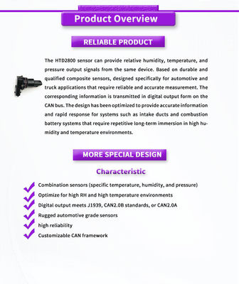 TE HTD2800Y Precise and Sensor Module for Vehicle Temperature Humidity and Pressure