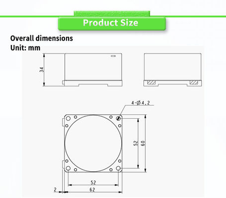 UNIVO UBTMT200Y Three-axis Stable Platform UAV Control MEMS Gyroscope Customized OEM