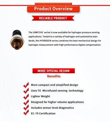 TE UBM71H2Y EC-79 Mobility Hydrogen Pressure Sensors For Fuel Cell Applications