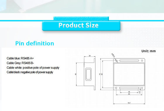 High Precision UBJG-08Y RS485 0.05-80m Laser Ranging Sensor with Customization Support