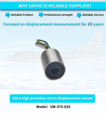 0.63mm Nominal Range UNIVO AC LVDT Displacement Sensor for High Temperature Applications