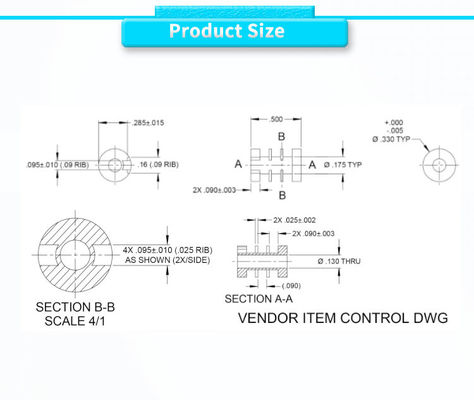 0.63mm Nominal Range UNIVO AC LVDT Displacement Sensor for High Temperature Applications