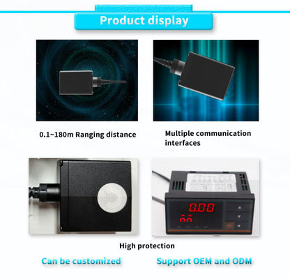 UNIVO Laser Displacement Sensor with Meter Digital Display -25-60°C 0.1-100m Accuracy