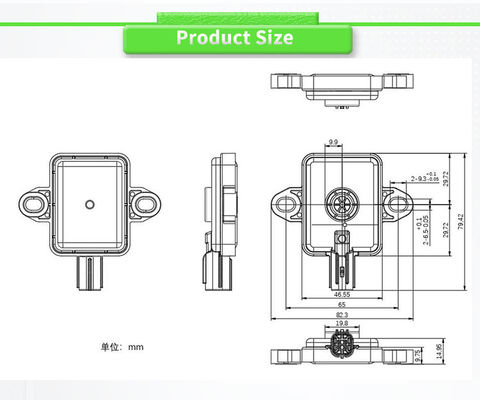 UBHL-PY Fuel Vehicle Sensor PWM Output IP67 Protection Level And 10s Recovery Time