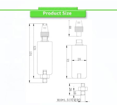 UNIVO UBZD2000Y Rotating Machinery Vibration Sensor for Electric Motor Bearing Seats