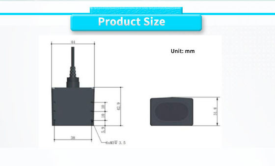 UNIVO UBJG-03Y Traffic Flow Statistics Collision Lidar Sensor with 0.1-100m Range