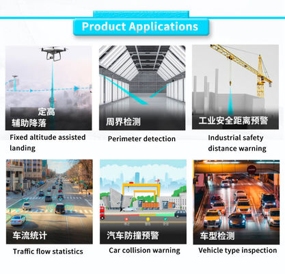 UBJG-03 Powerful UNIVO Collision Lidar Sensor for 100m Range Traffic Flow Statistics