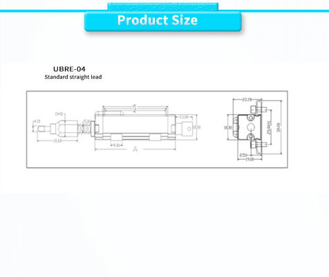 Accurate -50-120C UBRE-O4Y LVDT Linear Displacement Sensor for Automobile Automation