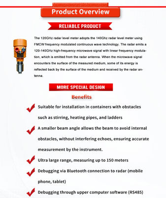 ODM Customized Radar Level Gauge for Dust Scenarios Liquid Level Monitoring Equipment