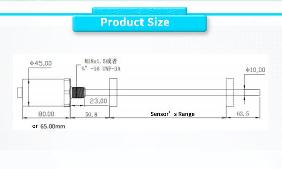 UBCZ-1000Y UNIVO Hydraulic Cylinder Water Oil Level Transmitter with Magnetic Sensors