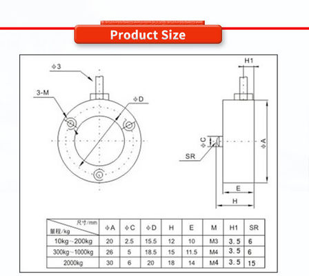 High Precision UNIVO UBWP209Y Industrial Automation Force Measuring Micro Weighing Sensor