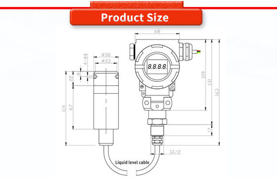 UNIVO UBPT500-602TSY Digital Display Liquid Level Transmitters for Precise Monitoring