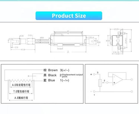 UBRE-3 Linear Displacement Sensors For Automation Measurement Aviation Automobile