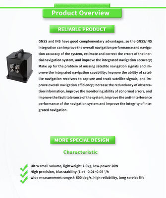 UNIVO UBTS1000Y GNSS/INS Integrated Inertial Navigation System with FOG Sensors -40- 65C